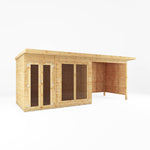 18 x 6 Maine Pent Summerhouse + Patio Area - Rogey