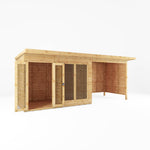 18 x 6 Maine Pent Summerhouse + Patio Area - Rogey