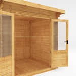 2.4m x 2.4m Pent Log Cabin - 19mm - Rogey