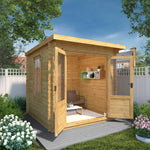 2.4m x 2.4m Pent Log Cabin - 19mm - Rogey