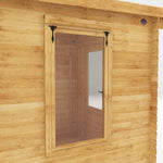 2.4m x 2.4m Pent Log Cabin - 19mm - Rogey