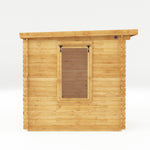 2.4m x 2.4m Pent Log Cabin - 19mm - Rogey