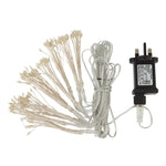 2.5M Plug In LED Warm White Starburst Lights - Rogey