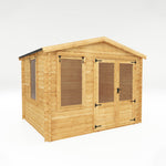 2.6m x 3.3m Apex Log Cabin - 19mm - Rogey