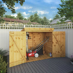 3 x 5 Shiplap Pent Mower Store - Rogey