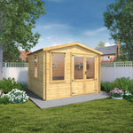 3.3m x 3.0m Apex Log Cabin - 19mm - Rogey