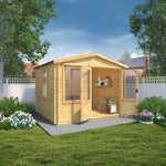 3.3m x 3.0m Apex Log Cabin - 19mm - Rogey