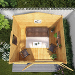 3.3m x 3.0m Apex Log Cabin - 19mm - Rogey