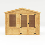 3.3m x 3.0m Apex Log Cabin - 19mm - Rogey