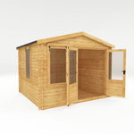 3.3m x 3.0m Apex Log Cabin - 19mm - Rogey