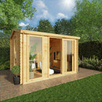 3.5m x 3m Reverse Apex Log Cabin - 19mm - Rogey