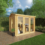 3m x 2.5m Reverse Apex Log Cabin - 19mm - Rogey