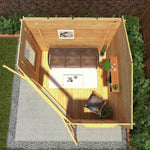 3m x 3m Corner Log Cabin - 28mm - Rogey