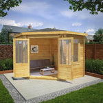 3m x 3m Corner Log Cabin - 28mm - Rogey