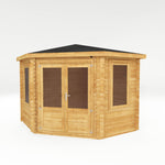 3m x 3m Corner Log Cabin - 28mm - Rogey