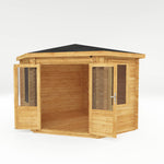 3m x 3m Corner Log Cabin - 28mm - Rogey