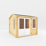 3m x 3m Home Office Elite - 44mm (UPVC Windows & Door) - White - Rogey