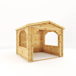 3m x 3m Log Cabin Gazebo - 28mm - Rogey