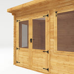 3m x 3m Pent Log Cabin - 19mm - Rogey