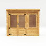 3m x 3m Pent Log Cabin - 19mm - Rogey