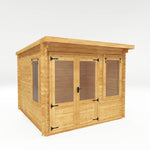 3m x 3m Pent Log Cabin - 19mm - Rogey