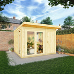 3m x 3m(D) Insulated Garden Room with Side Shed - Rogey