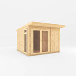 3m x 3m(D) Insulated Garden Room with Side Shed - Rogey