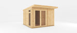 3m x 3m(D) Insulated Garden Room with Side Shed - Rogey