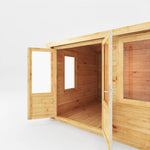 4.1m x 3m Home Office Elite With Side Shed - 28mm - Rogey