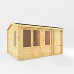 4.1m x 3m Home Office Elite With Side Shed - 28mm - Rogey