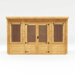 4m x 3m Pent Log Cabin - 19mm - Rogey