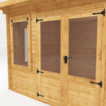 4m x 3m Pent Log Cabin - 19mm - Rogey