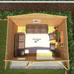 4m x 3m Retreat Log Cabin - 28mm - Rogey