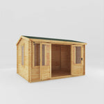 4m x 3m Reverse Apex Log Cabin - 19mm - Rogey