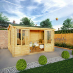 4m x 3m Reverse Apex Log Cabin - 19mm - Rogey