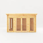 4m x 3m Studio Pent Log Cabin - 28mm - Rogey