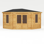 4m x 4m Corner Log Cabin - 28mm - Rogey