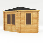 4m x 4m Corner Log Cabin - 28mm - Rogey