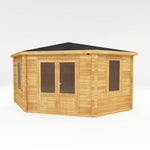 4m x 4m Corner Log Cabin - 28mm - Rogey