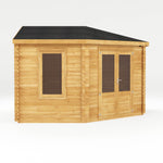 4m x 4m Corner Log Cabin - 28mm - Rogey