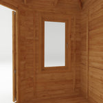 5m x 3m Corner Lodge Log Cabin - 28mm - Rogey