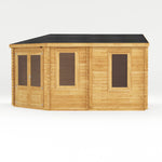 5m x 3m Corner Lodge Log Cabin - 28mm - Rogey