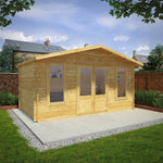 5m x 3m Retreat Log Cabin - 28mm - Rogey