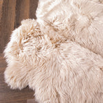 6 Pelt Beige Sheepskin Rug - Rogey