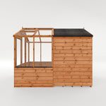 8 x 6 Traditional Apex Greenhouse Combi Shed - Rogey