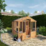 8 x 6 Traditional Apex Greenhouse Combi Shed - Rogey