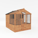 8 x 6 Traditional Apex Greenhouse Combi Shed - Rogey