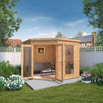 8 x 8 Premium Corner Summerhouse - Rogey