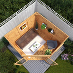 8 x 8 Premium Corner Summerhouse - Rogey