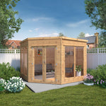 9 x 9 Premium Corner Summerhouse - Rogey